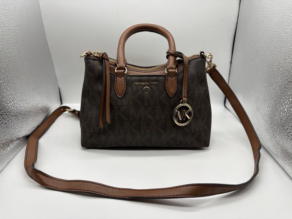 Michael Kors Austen Small Signature Logo Satchel